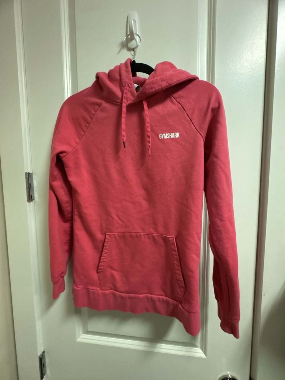Gymshark Women's Pink Hoodie Size S Pullover Sweatshirt with Pockets